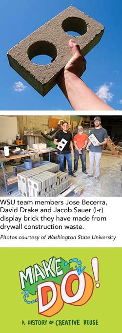 Drywall Block Project images and Make Do logo