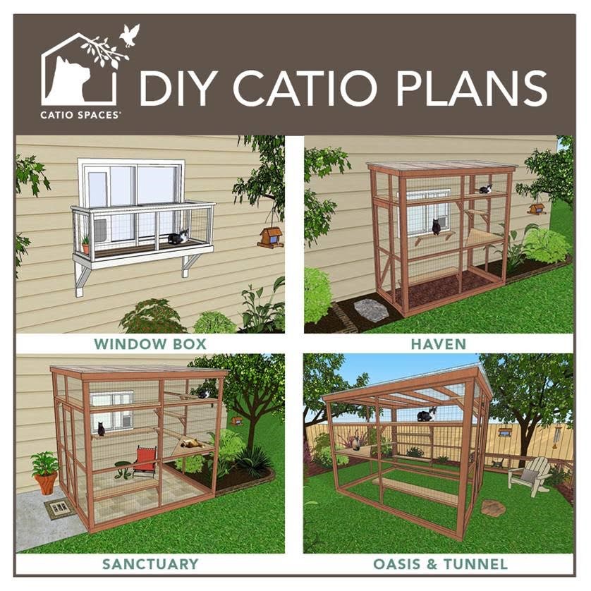 DIY Catio Plans illustrations